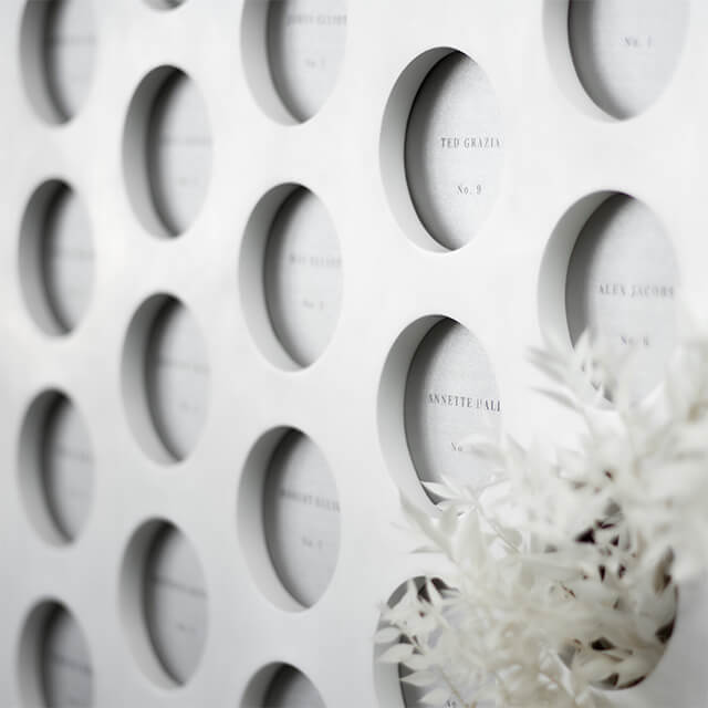 Example of a seating display event decor